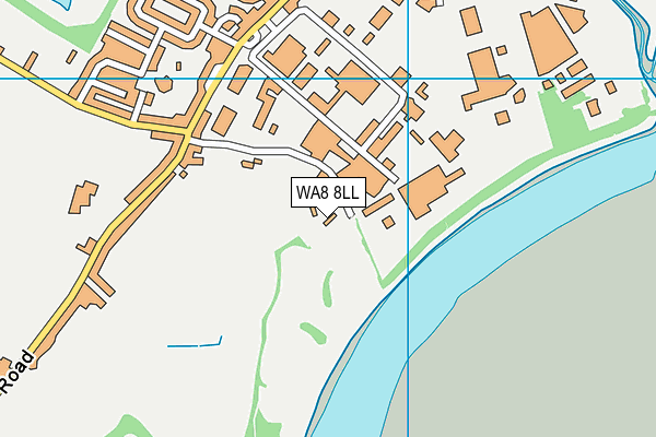 WA8 8LL map - OS VectorMap District (Ordnance Survey)