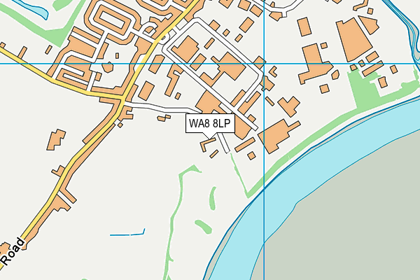 WA8 8LP map - OS VectorMap District (Ordnance Survey)