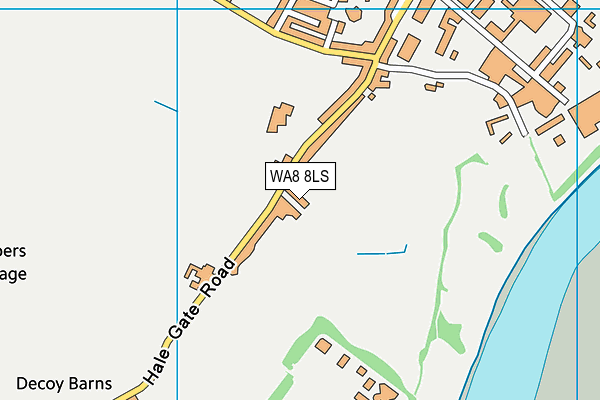 WA8 8LS map - OS VectorMap District (Ordnance Survey)