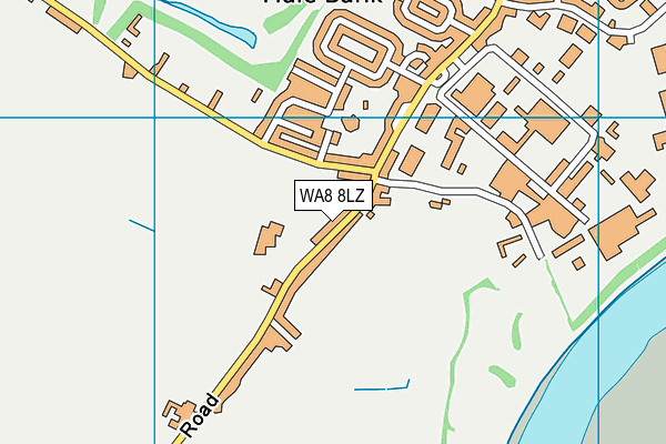 WA8 8LZ map - OS VectorMap District (Ordnance Survey)