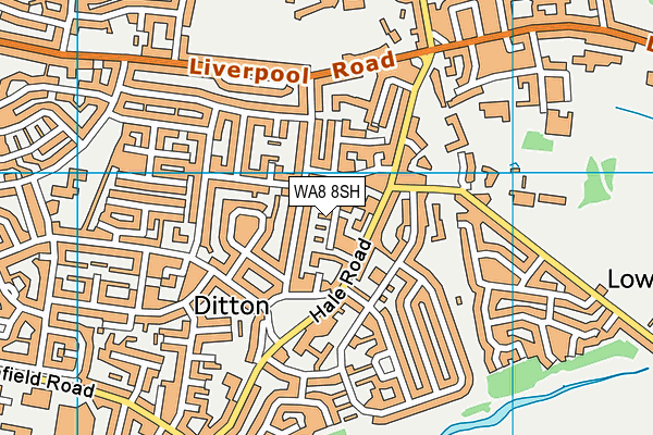 WA8 8SH map - OS VectorMap District (Ordnance Survey)