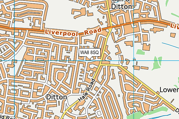 WA8 8SQ map - OS VectorMap District (Ordnance Survey)
