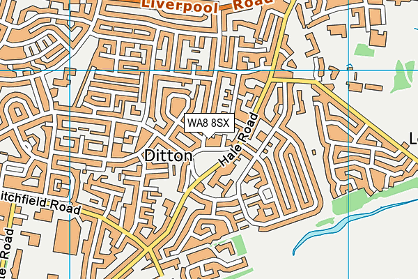 WA8 8SX map - OS VectorMap District (Ordnance Survey)