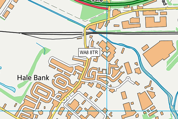 WA8 8TR map - OS VectorMap District (Ordnance Survey)