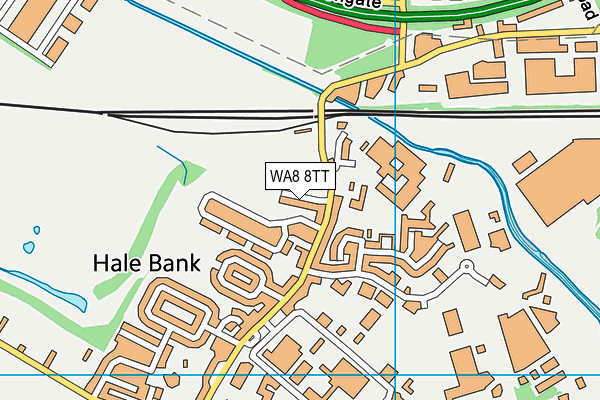 WA8 8TT map - OS VectorMap District (Ordnance Survey)