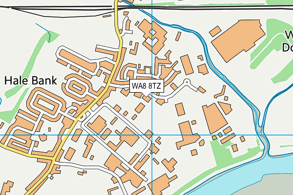 WA8 8TZ map - OS VectorMap District (Ordnance Survey)