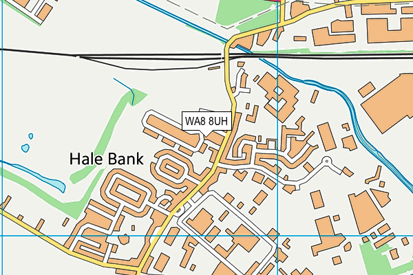 WA8 8UH map - OS VectorMap District (Ordnance Survey)