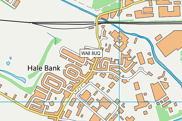 WA8 8UQ map - OS VectorMap District (Ordnance Survey)