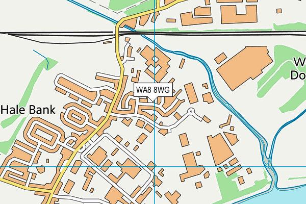 WA8 8WG map - OS VectorMap District (Ordnance Survey)
