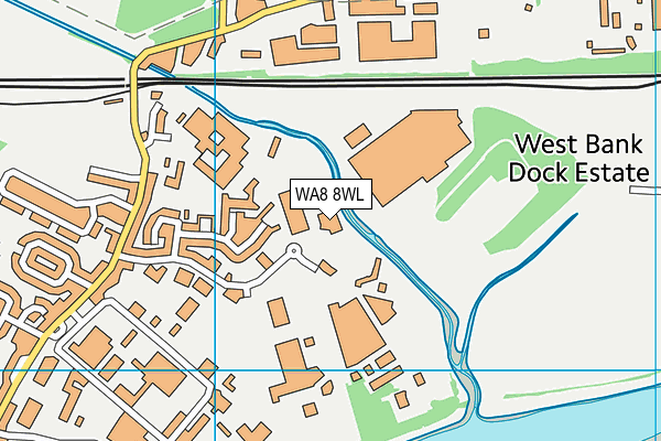 WA8 8WL map - OS VectorMap District (Ordnance Survey)