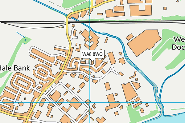 WA8 8WQ map - OS VectorMap District (Ordnance Survey)