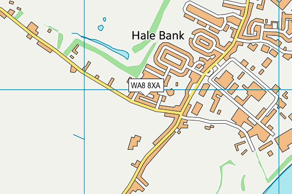 WA8 8XA map - OS VectorMap District (Ordnance Survey)