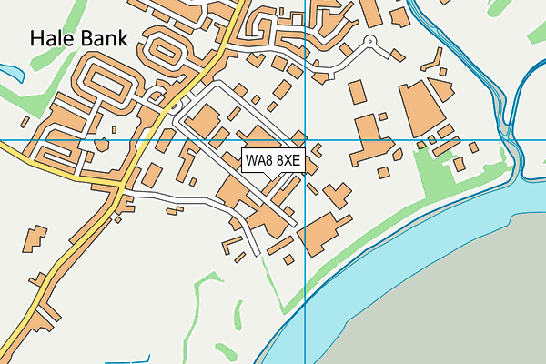 WA8 8XE map - OS VectorMap District (Ordnance Survey)