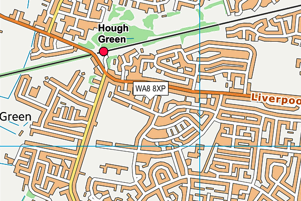 WA8 8XP map - OS VectorMap District (Ordnance Survey)