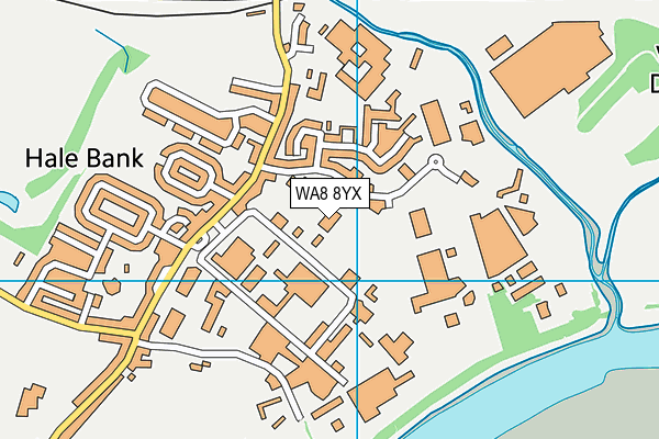 WA8 8YX map - OS VectorMap District (Ordnance Survey)