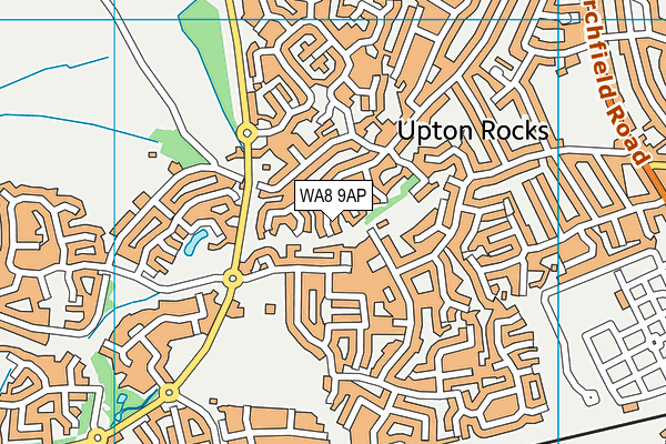 WA8 9AP map - OS VectorMap District (Ordnance Survey)