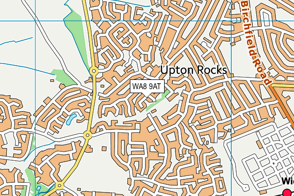 WA8 9AT map - OS VectorMap District (Ordnance Survey)
