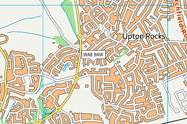 WA8 9AW map - OS VectorMap District (Ordnance Survey)