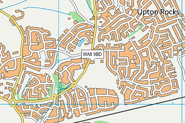 WA8 9BD map - OS VectorMap District (Ordnance Survey)