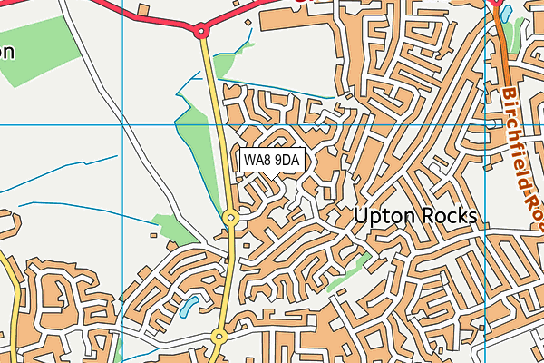 WA8 9DA map - OS VectorMap District (Ordnance Survey)
