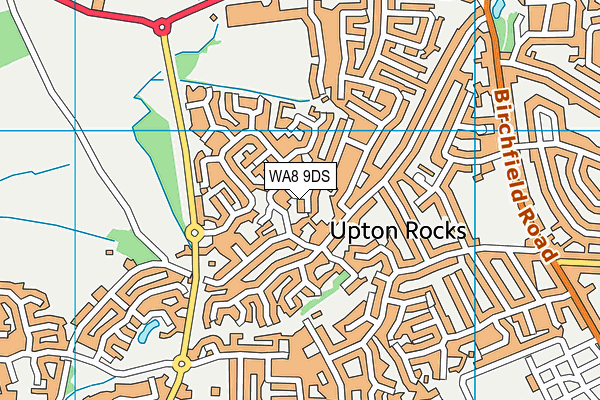 WA8 9DS map - OS VectorMap District (Ordnance Survey)