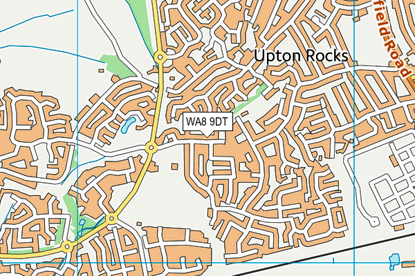 WA8 9DT map - OS VectorMap District (Ordnance Survey)
