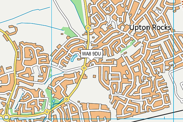 WA8 9DU map - OS VectorMap District (Ordnance Survey)