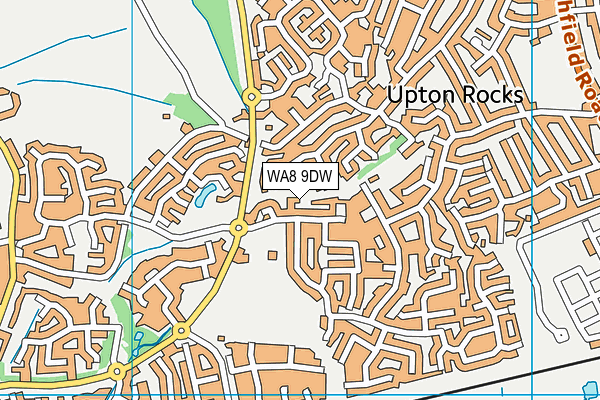 WA8 9DW map - OS VectorMap District (Ordnance Survey)