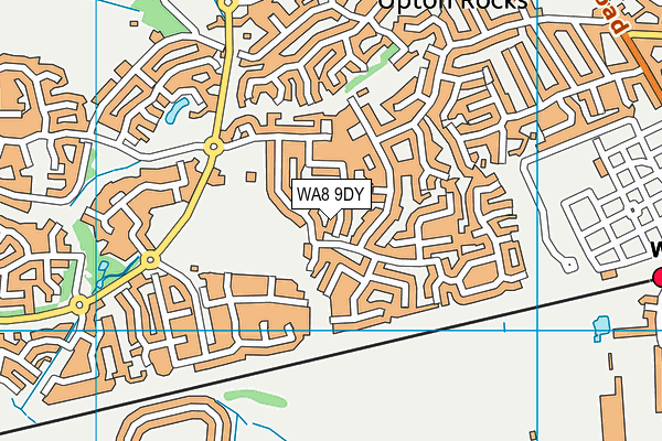 WA8 9DY map - OS VectorMap District (Ordnance Survey)