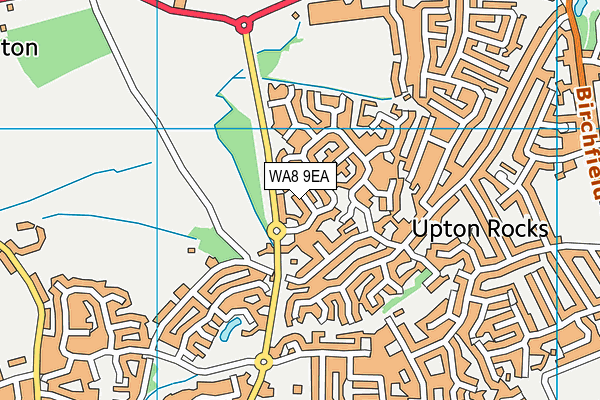 WA8 9EA map - OS VectorMap District (Ordnance Survey)