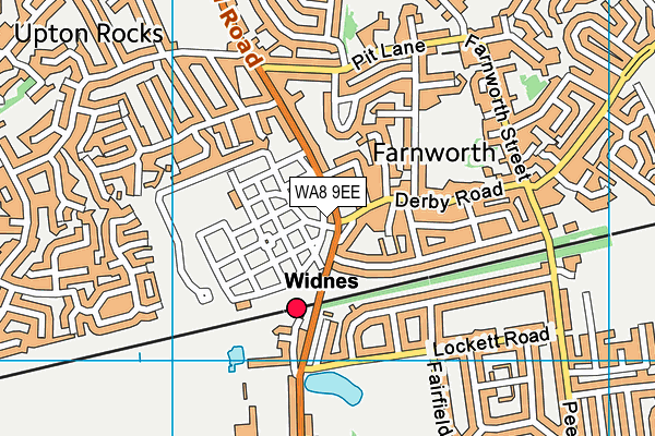 WA8 9EE map - OS VectorMap District (Ordnance Survey)