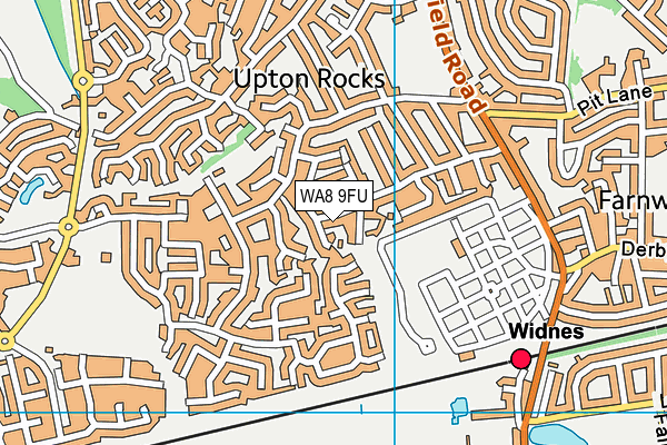 WA8 9FU map - OS VectorMap District (Ordnance Survey)