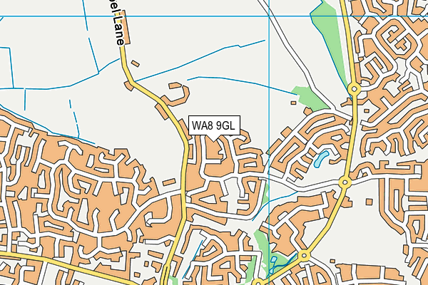 WA8 9GL map - OS VectorMap District (Ordnance Survey)
