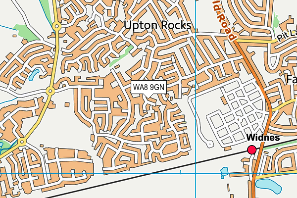 WA8 9GN map - OS VectorMap District (Ordnance Survey)