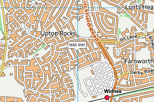 WA8 9HH map - OS VectorMap District (Ordnance Survey)