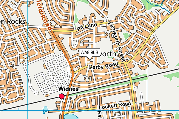 WA8 9LB map - OS VectorMap District (Ordnance Survey)