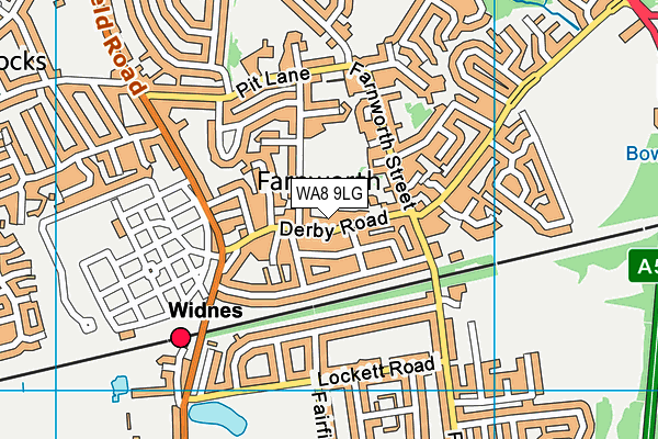 WA8 9LG map - OS VectorMap District (Ordnance Survey)