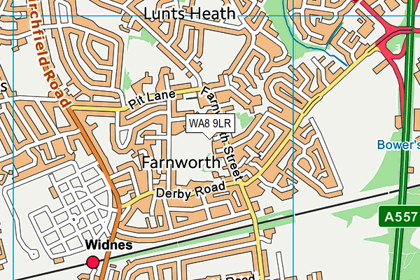 WA8 9LR map - OS VectorMap District (Ordnance Survey)