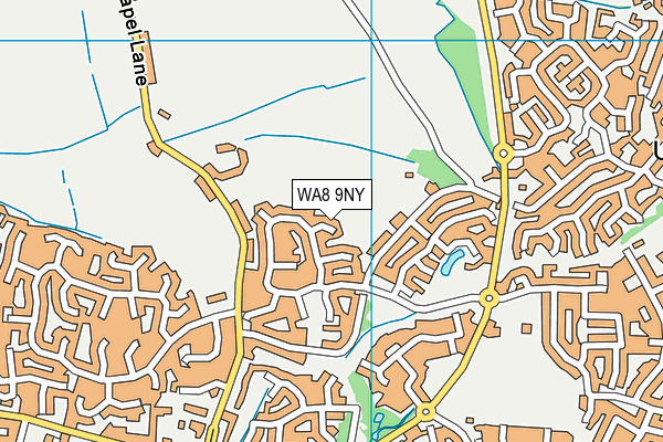 WA8 9NY map - OS VectorMap District (Ordnance Survey)
