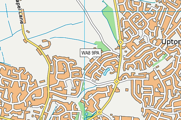 WA8 9PA map - OS VectorMap District (Ordnance Survey)