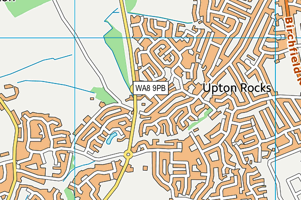WA8 9PB map - OS VectorMap District (Ordnance Survey)