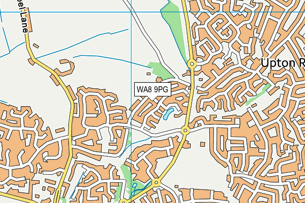 WA8 9PG map - OS VectorMap District (Ordnance Survey)