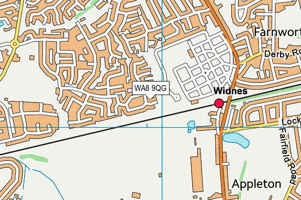 WA8 9QG map - OS VectorMap District (Ordnance Survey)