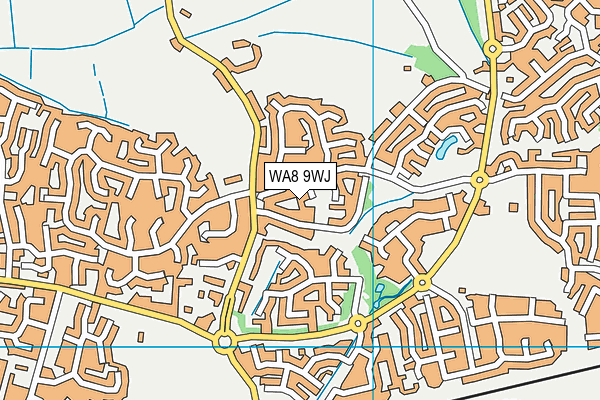 WA8 9WJ map - OS VectorMap District (Ordnance Survey)