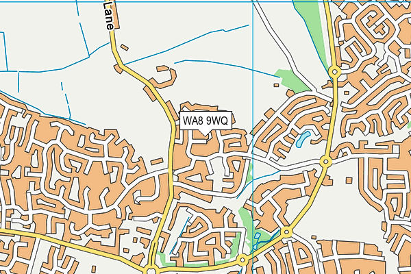 WA8 9WQ map - OS VectorMap District (Ordnance Survey)