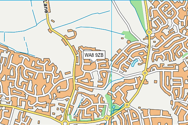 WA8 9ZB map - OS VectorMap District (Ordnance Survey)