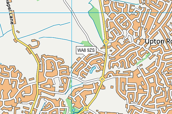 WA8 9ZS map - OS VectorMap District (Ordnance Survey)
