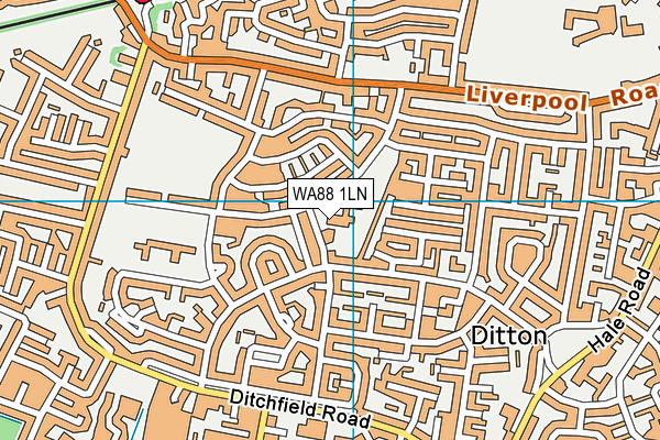 WA88 1LN map - OS VectorMap District (Ordnance Survey)