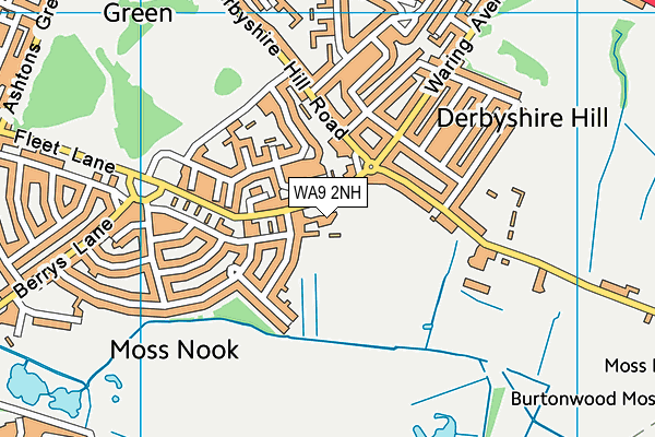 Bold Miners Neighbourhood Centre map (WA9 2NH) - OS VectorMap District (Ordnance Survey)