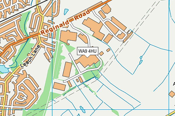 WA9 4HU map - OS VectorMap District (Ordnance Survey)